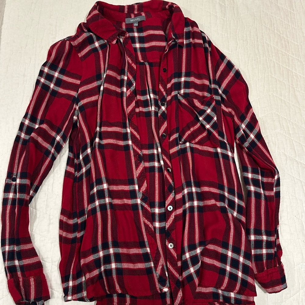 Red flannel woman’s size large